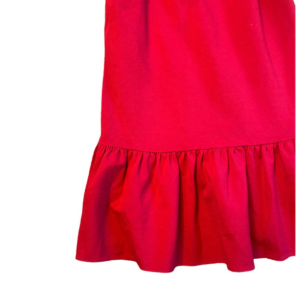 ASOS Red Ruffle Hem Mini Dress Size 4 - Picture 5 of 7